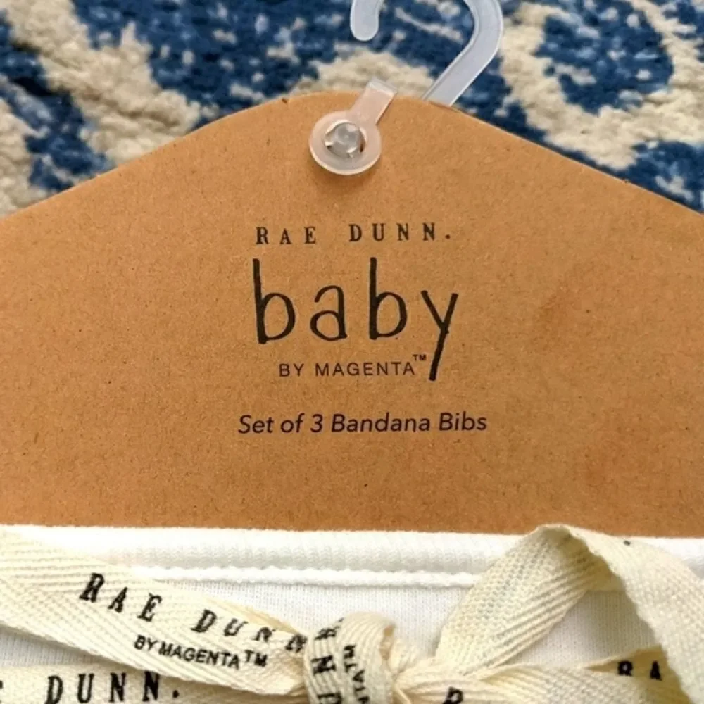 NWT Rae Dunn Baby bandana bibs